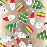 New year seamless pattern Endless Christmas template N8