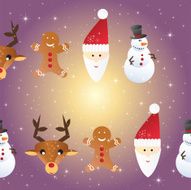 New year seamless pattern Endless Christmas template N10