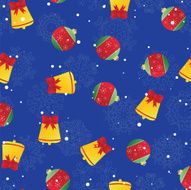 New year seamless pattern Endless Christmas template N15