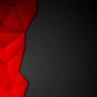 Dark abstract tech polygonal design