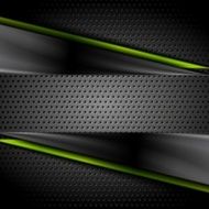 Tech dark glossy background with perforated metal texture
