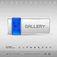 Blue and Gray Button N21