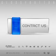 Blue and Gray Button N22
