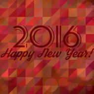 Happy New Year 2016 shine blur background
