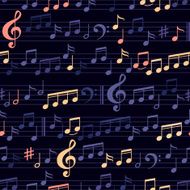 music seamless pattern N16