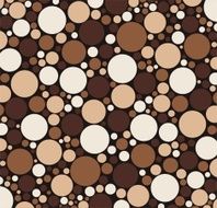 dark cold colors brown ochre Colorful circles of different sizes