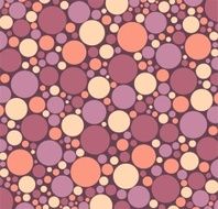 Colorful circles of different sizes suitable for wall stickers
