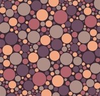 warm colors purple ping violet Colorful circles of different sizes