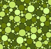 bright cold colors green olive lime Colorful circles of different