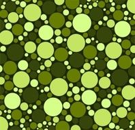 cold colors green olive lime Colorful circles of different sizes