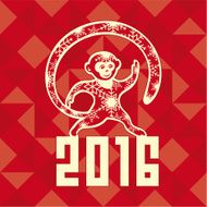 New Year&#039;s fire monkey