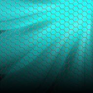 Blue pattern with hexagons