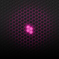 Purple pattern with hexagons