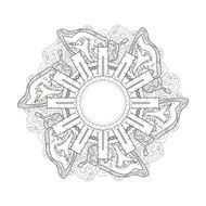exquisite mandala pattern design N10