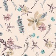 romantic floral seamless background design N2