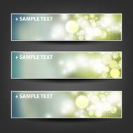 Set of Colorful Sparkling Bright Horizontal Headers and Banners N18