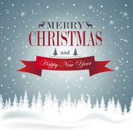 Christmas and New Year background card