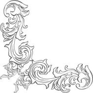 The acanthus nice corner art element
