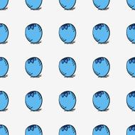 seamless pattern with blueberry-1