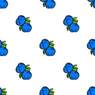 seamless pattern with berry-2
