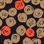 floral seamless pattern with roses Vector illustration for your design N3