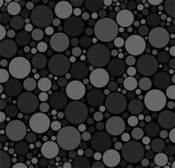 dark cold colors black greyscale Colorful circles of different sizes