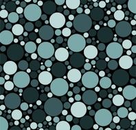 dark cold colors blue indigo teal Colorful circles of different