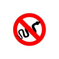 Stop snake Reptile is prohibited Frozen Cobra Emblem being af