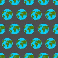 Planet Earth with continents and oceans seamless pattern Backgr