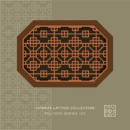 Chinese window tracery polygon frame 101 square octagon