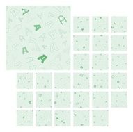 seamless pattern with characters A - Z