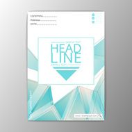 A4 Size Abstract Cover Background polygon Business Brochure Flyer Layout-Vector N2