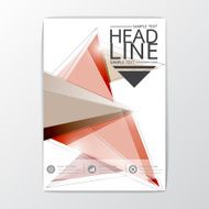 A4 size Abstract Background cover polygon design Brochure Layout Vector N2