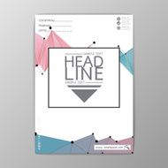 Abstract Cover Background polygon Business Brochure Flyer Report A4 Size-Vector N2