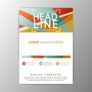 Abstract Cover Background polygon design Brochure Flyer Report magazine Vector