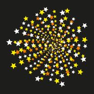 Salute the stars Vector illustration