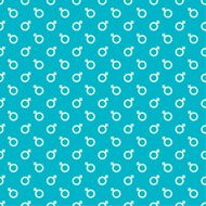 Repeating geometric background with sign of masculinity