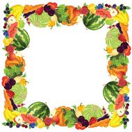 Border with vegetable