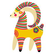 Filimonovo toy penny whistle goat