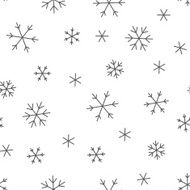 Seamless pattern with Christmas snowflakes N4