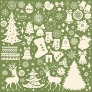 Christmas retro icons N2