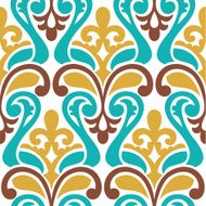 Seamless vector damask pattern Classic background