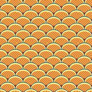 Seamless retro background in modern ikat pattern N3