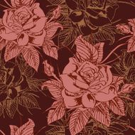 Beautiful seamless floral pattern flower vector illustration