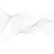 curved lines background white and grey vector N3