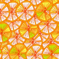 Orange colorful seamless pattern N2