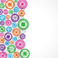 Colorful gear background N2