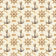 Seamless nautical pattern N38