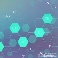 Dna molecule on blue background Graphic background for your design