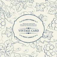 Vintage card with Flowers N5
